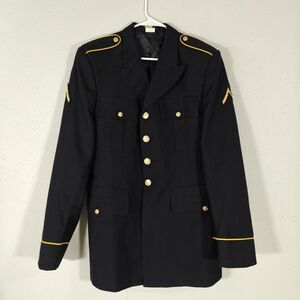 Defense Logistics Agency DeRossi‎ Son Men's Military Jacket Black Size 40L